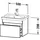 Duravit Waschtischunterschrank 1 Auszug 50 x 39,8 x 36,8 cm Taupe Matt