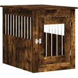 vidaXL Hundekäfig im Möbelstil Räuchereiche 55x75x65 cm Holzwerkstoff