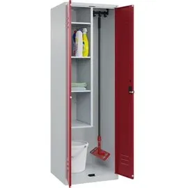 Californian Products Classic Plus Mehrzweckschrank 60 x 185 x 50 cm Rot/Grau