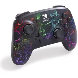 PowerA Lumectra Galactic Vortex Controller Schwarz Nintendo Switch