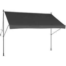 Konifera Klemmmarkise 200 x 120 cm grau