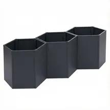 MCW Hochbeet P64-3S 264 x 77 x 100 cm Anthrazit