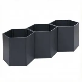 MCW Hochbeet P64-3S 264 x 77 x 100 cm Anthrazit