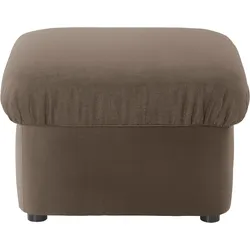 Hocker DOMO COLLECTION "Pegnitz", braun, B:60cm H:40cm T:60cm, 100% Polyester, Hocker, Polsterhocker