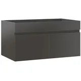 duschspa Waschtisch Unterschrank Badschrank Waschbeckenunterschrank Waschtischunterschrank, Hochglanz, Hängeschrank Unterschrank | 59 cm x 40 cm x 38.5 cm