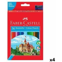 Buntstifte Faber-Castell Bunt 4 Stücke