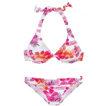 VENICE BEACH Bügel-Bikini Damen Weiß/Bedruckt 38 Cup D