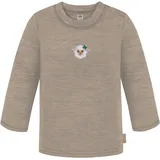 normani Outdoor Sports Baby Merino Longsleeve Taupo in Beige | Gr.: 110/116