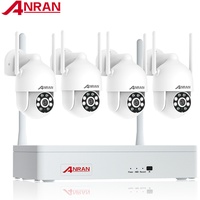 Außen Funk PTZ Überwachungskamera Set WLAN CCTV Audio Home 3MP Kamera System 1TB