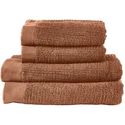Zone Denmark - Handtuch Classic, terracotta (4er-Set)