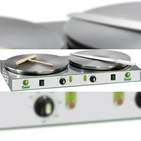 FIMAR Edelstahl-Doppel-Crepes-Kocher Modell CRP42 mit rutschfesten Gusseisenplatten ø 40 cm