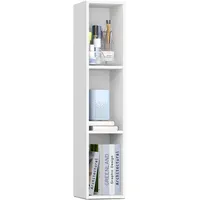 VASAGLE Bücherregal 24 x 20 x 94,8 cm Wolkenweiß