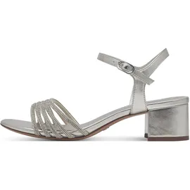 TAMARIS Blockabsatz-Sandaletten Damen Silber 40