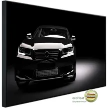 Papermoon Infrarotheizung Schwarzes Auto im Rampenlicht, sehr angenehme Strahlungswärme bunt