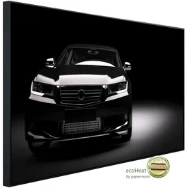 Papermoon Infrarotheizung Schwarzes Auto im Rampenlicht, sehr angenehme Strahlungswärme bunt