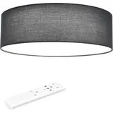 Navaris Deckenleuchte grau, LED, Ø 40 cm, 22 Watt / 970 Lumen, warm- bis kaltweiß