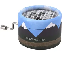 VOGGENREITER Spieluhr „Hänschen klein“, hochwertige Spieluhr mit Qualitäts-Spielwerk und Handkurbel, robustes und kindgerecht gestaltetes Gehäuse