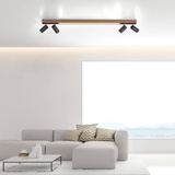 neuhaus pure® by paul neuhaus PURE Lines Spot Deckenleuchte LED anthrazit/Holz