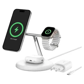 Belkin BoostCharge Pro 3-in-1 Ladestation mit Qi2, 15W, Magnetisch Schwarz