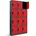 Wertfachschrank 3B4A cm x cm x cm x x anthrazit/rot