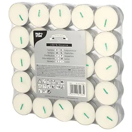 Papstar Teelichter 3,7 cm 50 St. weiß