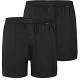 SCHIESSER Boxershorts 2er Pack schwarz 6XL