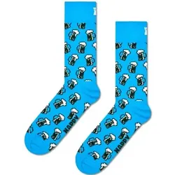 Happy Sock Beer Sock Hellblau/Weiß Gr 36/40