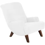 58 aufm Kessel Cocktailsessel Kajsa Velourstoff 58 x 71 x 70 cm Creme mit Relax-Funktion