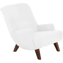 58 aufm Kessel Cocktailsessel Kajsa Velourstoff 58 x 71 x 70 cm Creme mit Relax-Funktion