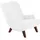 58 aufm Kessel Cocktailsessel Kajsa Velourstoff 58 x 71 x 70 cm Creme mit Relax-Funktion