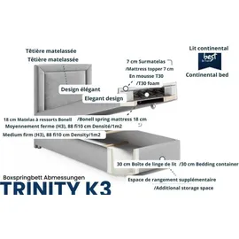 Best For Home Trinity 90 x 200 cm Grün