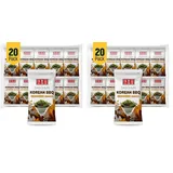 CHOI's 1(Daechun) koreanische BBQ-Algen-Snacks – (20er-Pack) – Keto, glutenfrei, voller Ballaststoffe, Vitamine, Mineralien, proteinreicher Snack, gesunder Snack, Omega-3-Fettsäuren (Packung mit 2)
