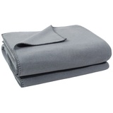 Zoeppritz Soft-Fleece Decke 160 x 200 cm titanium