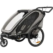 hauck Bike N Walk Duo Fahrradanhänger grau