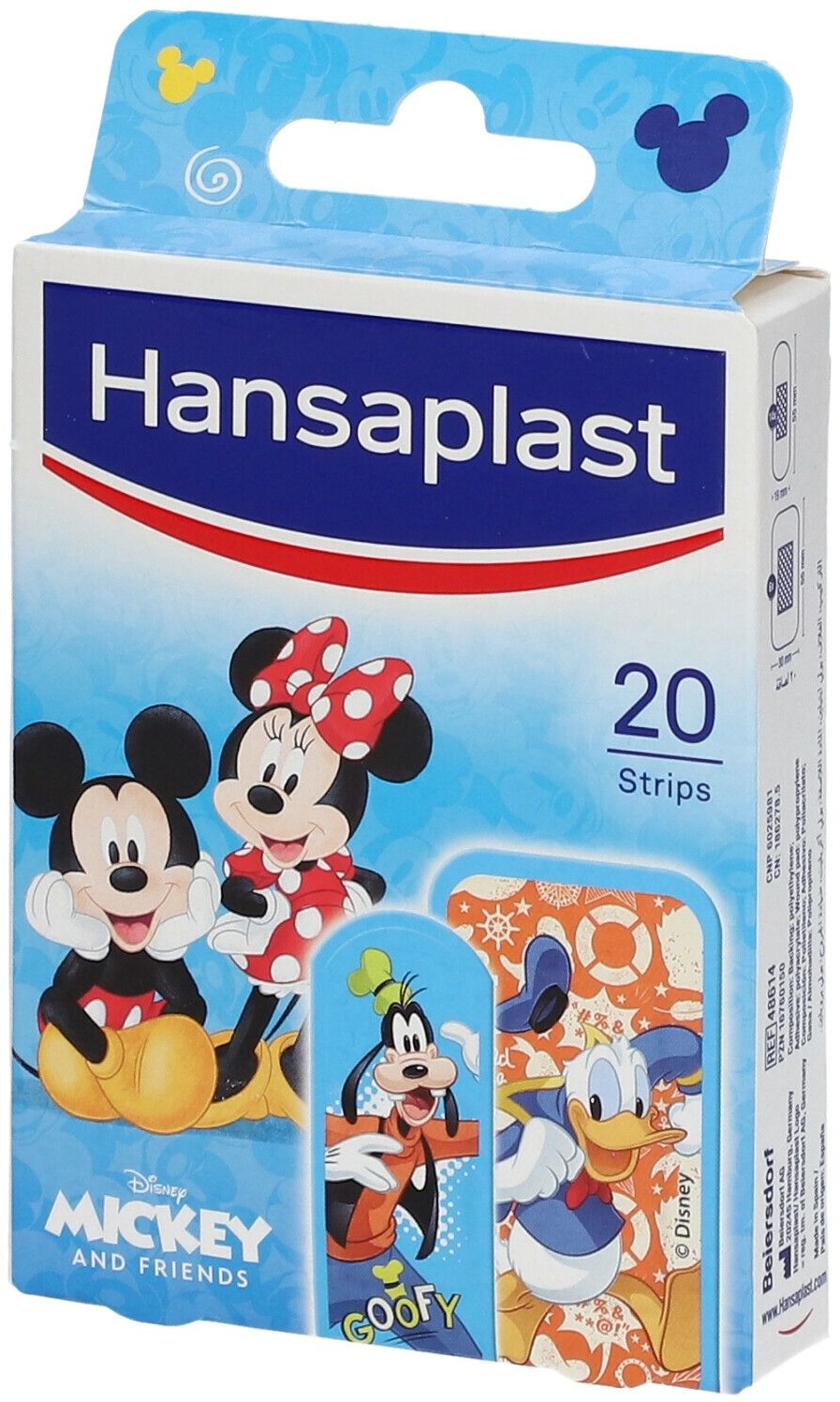 Hansaplast Kids Pansements Disney Mickey & Friends Strips 20 pc(s) pansement(s)