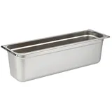 APS GN 2/4 Behälter, rostfreier Gastronormbehälter Edelstahl, Abmessungen 160 x 530 mm/Höhe 150 mm/Volumen 8,7 Liter