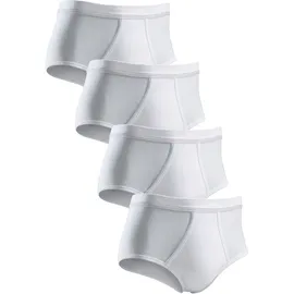 CLIPPER Slip Packung, 4 Stk., schlichtes Basic für jeden Tag aus Feinripp, Gr. 6 - 4 Stk., weiß, , 215205-6 4 Stk.