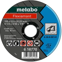 Metabo Flexiamant Stahl Trennscheibe, gerade Ausführung - 616770000