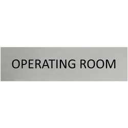 CombiCraft Aluminium Türschild Operating Room 165x45mm mit 3M-Tape