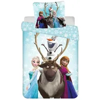 Jerry Fabrics Disney Frozen Snowflakes 03 Kinderbettwäsche Bettbezug 160