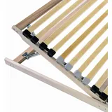 vidaXL Lattenrost mit Kopfteil Braun Massives Buchenholz 90 x 190 cm