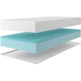 Älgdröm Gelschaummatratze »Kniven, Matratze 90x200 cm, 140x200 cm & weitere Größen«, 17 cm hoch, (1 St., 1-tlg.), Matratze H2-H4, ergonomisch, allergiker geeignet (Hausstauballergiker)