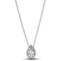 Pandora Funkelnde Birnen-Kranz Collier-Halskette Silber