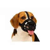 Karlie Flamingo Maulkorb Benzo M - Silikon Maulkorb für mittelgroße Hunde - Schwarz, verstellbar, weich, komfortabel - für Training, Spaziergang & Tierarztbesuch