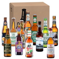 12 x 0,33l Biere aus privaten Brauereien |Vatertag | Männertag | Bierreise | Geschenk für alle Bierliebhaber | Mitbringsel | Biergeschenk (Braun)