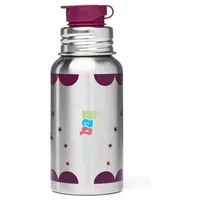 ergobag Edelstahl Trinkflasche Pferdestar Silber 0,5 l