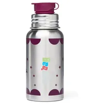 ergobag Edelstahl Trinkflasche Pferdestar Silber 0,5 l