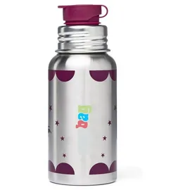ergobag Edelstahl Trinkflasche Pferdestar Silber 0,5 l