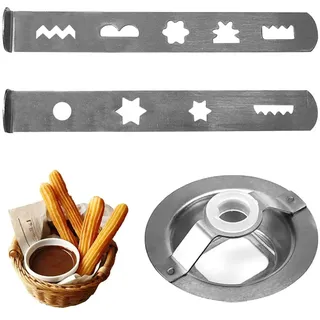 MILLTOR 2er Set Keksvorsatz Zubehör, 8 Formen, Keksvorsatz mit Anschlussring, für Fleischwolf, Küchenmaschine