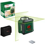 Bosch Kreuzlinienlaser UniversalLevel 360 (vertikale + horizintale Laserlinien inkl. 360° zum Ausrichten im ganzen Raum, im Karton)